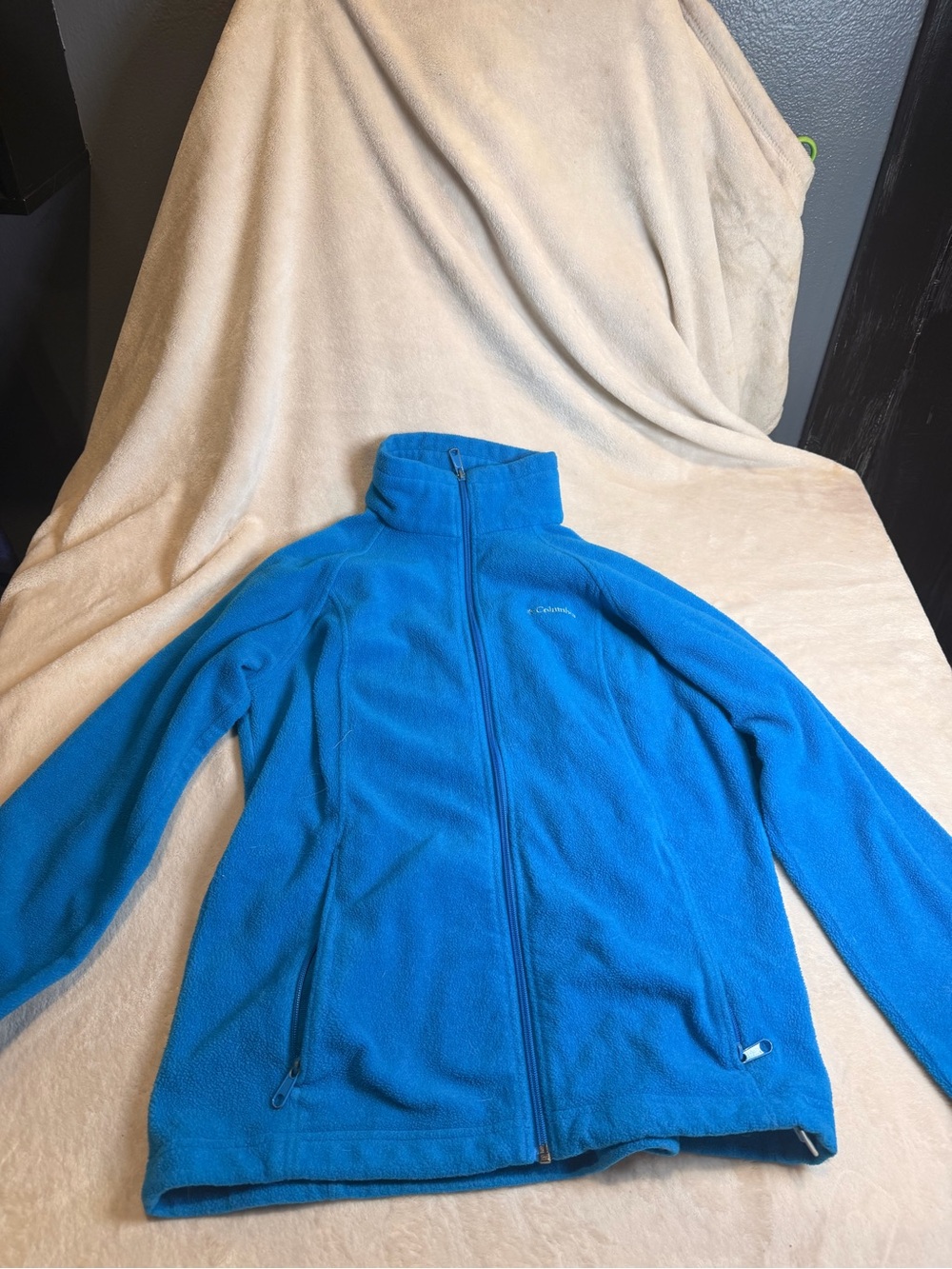 Columbia Men’s Bright Blue Full-Zip Performance Fleece Jacket